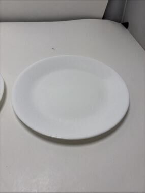 2x Corelle Winter Frost White 8 1/2" Lunch Plate